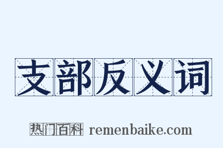 支部反义词是什么意思的图片